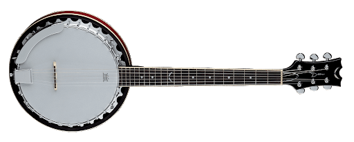 Musical Banjo Instrument Png (black, silver, gray)