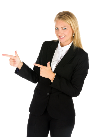 Business Female Finger Close Up Png (black)