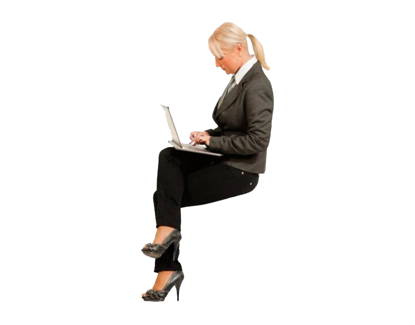 Business People Office Png Cutout (black, white)