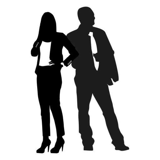 Business People Team Png Cutout (black, white)