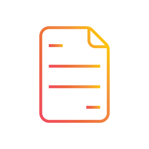 Business Document Information Free Png Icon (black)