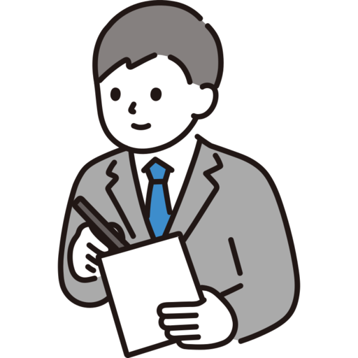 Business Person Male Taking Notes Free Png Icon (silver, white, black, gray)