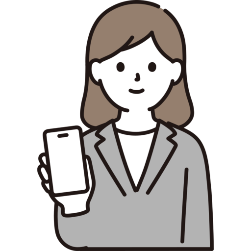 Business Person Showing A Smartphone Free Transparent Png Icon Download (silver, white, black, gray)