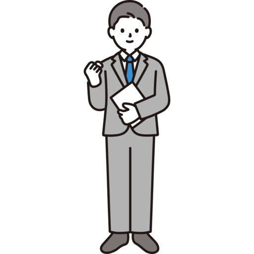 Business Person Taking A Guts Pose Free Png Icon (indigo, black, silver, white, gray)