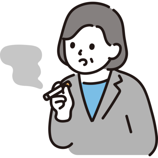 Business Person Who Smokes Woman In Her 40S And 50S Free Png Icon Download (silver, white, black, gray)