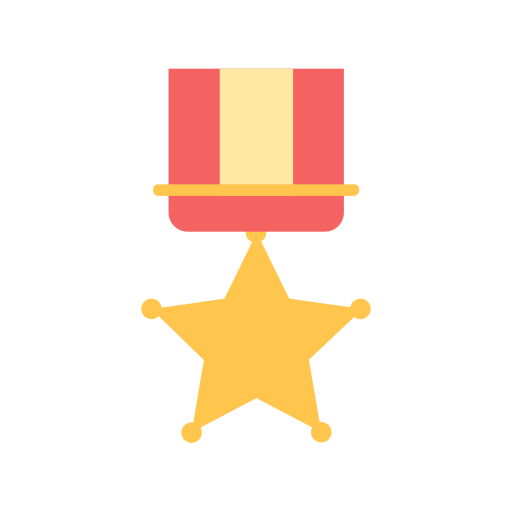 Business Success Achievement Trophy Prize Badge Sherif Medal Icon Free Transparent Png Icon Download (salmon, maroon, black, pink, gold)