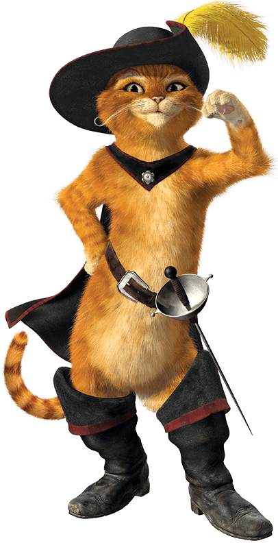 Puss In Boots Png Image (black)