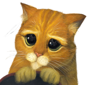 Puss In Boots Transparent Png (black)