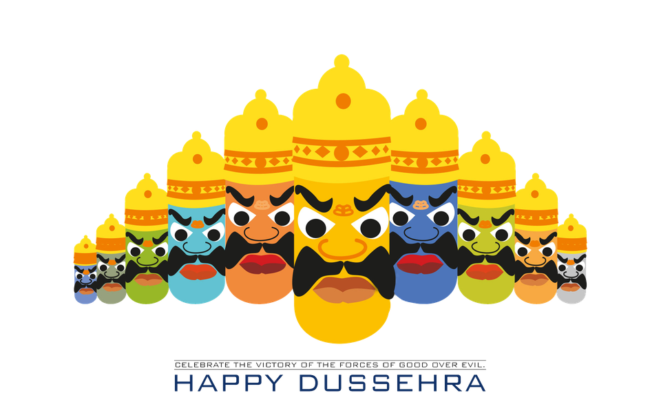 Dussehra Png Photos (black, gold)