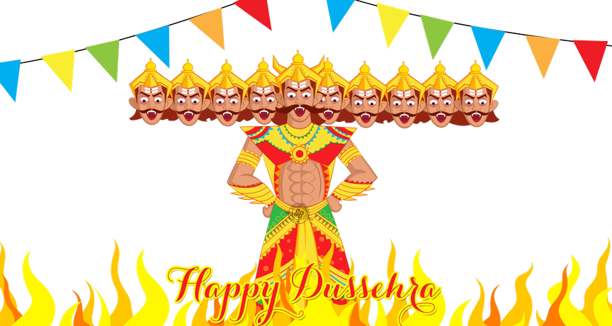 Dussehra Transparent Png (greenish blue, yellow, black)