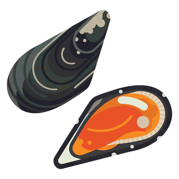 Mussel Seafood Png Images (chocolate, beige, black)