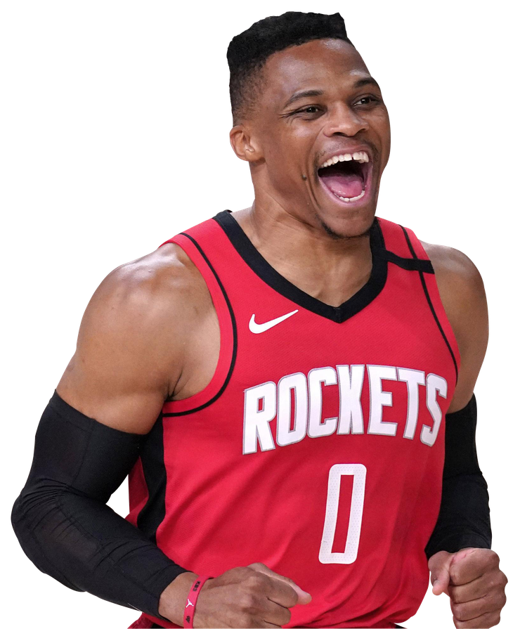 Russell Westbrook Png Clipart (black, white)