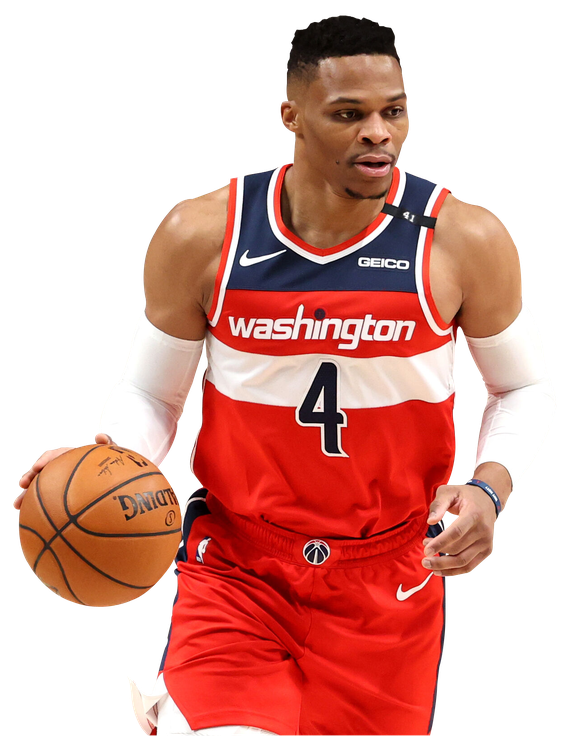 Russell Westbrook Png Photos (red, black, white)