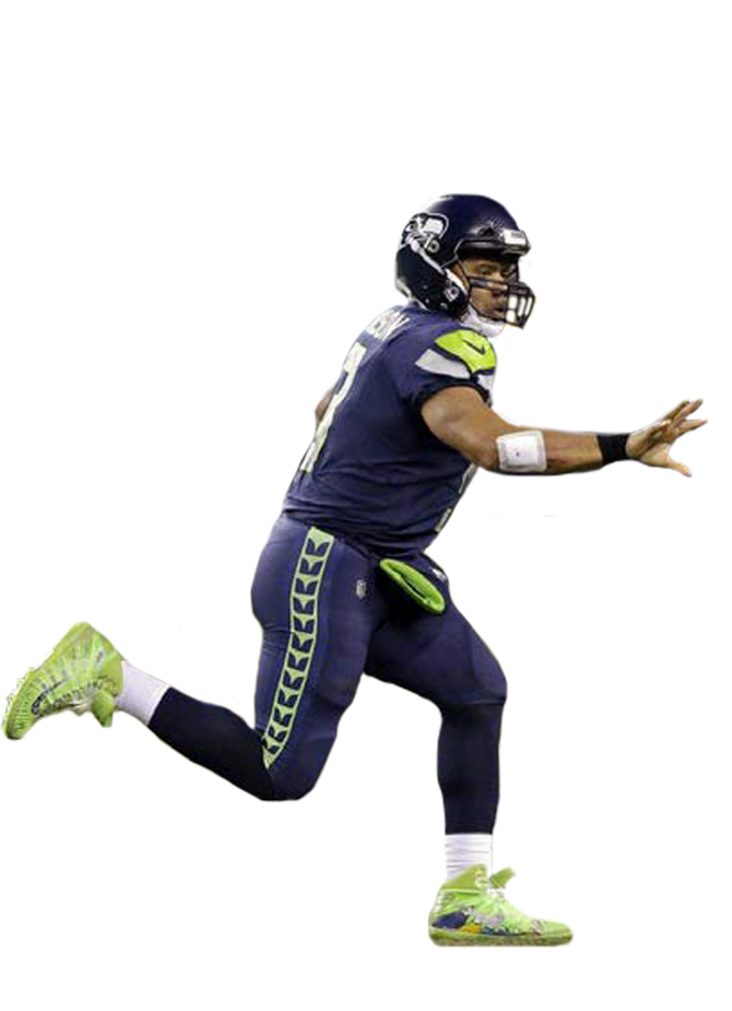 Russell Wilson Png File (black)