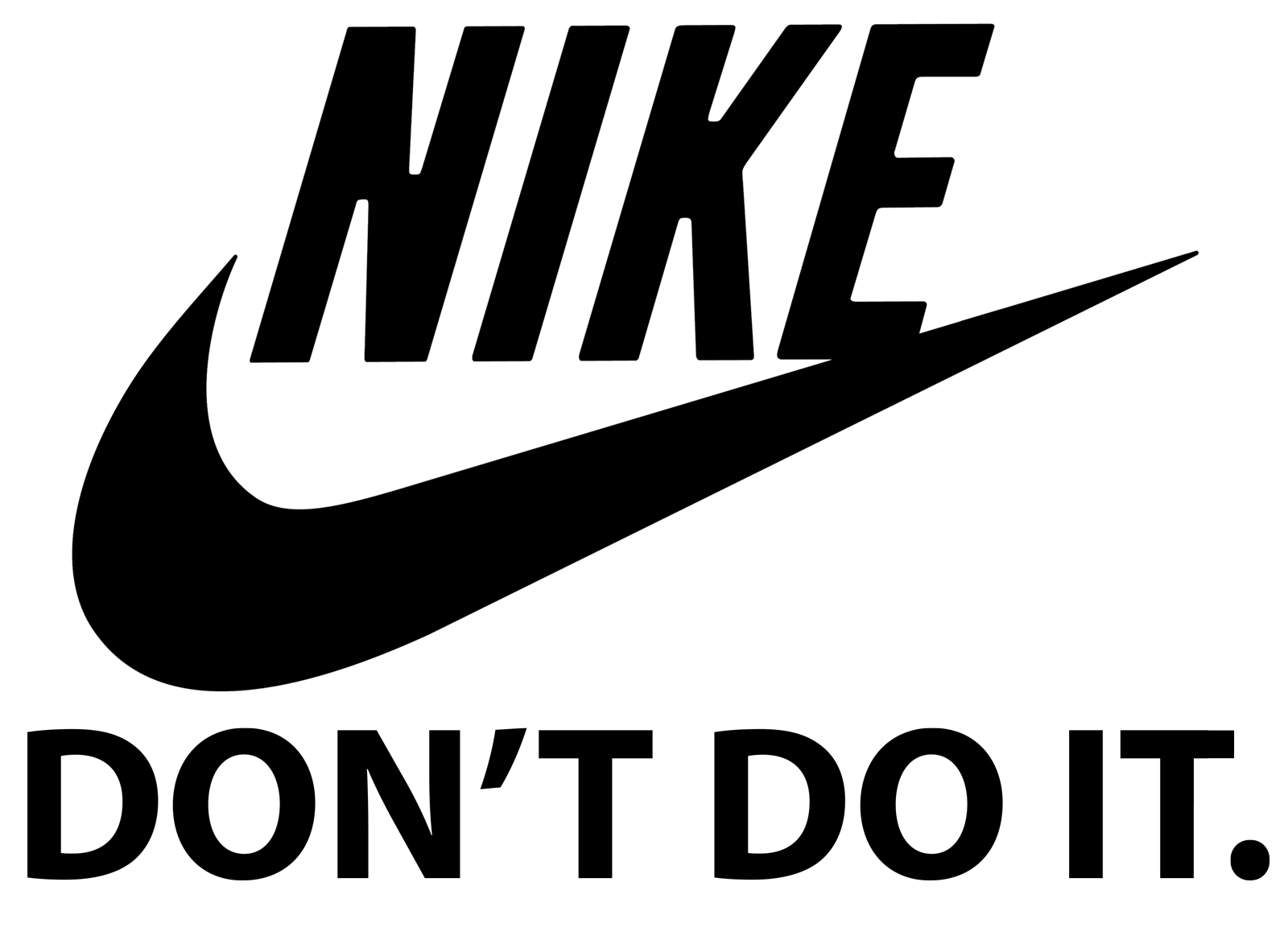 Just Do It Png File (black, white, gray, indigo)