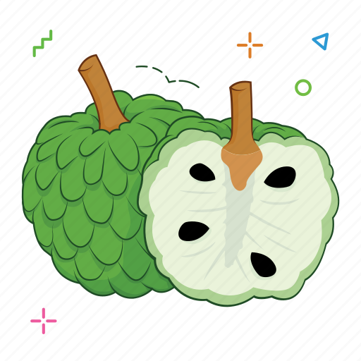 Custard Apple Download Png Image (gray, beige, black, indigo)