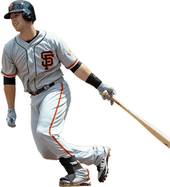 Buster Posey Png (white, black, gray)