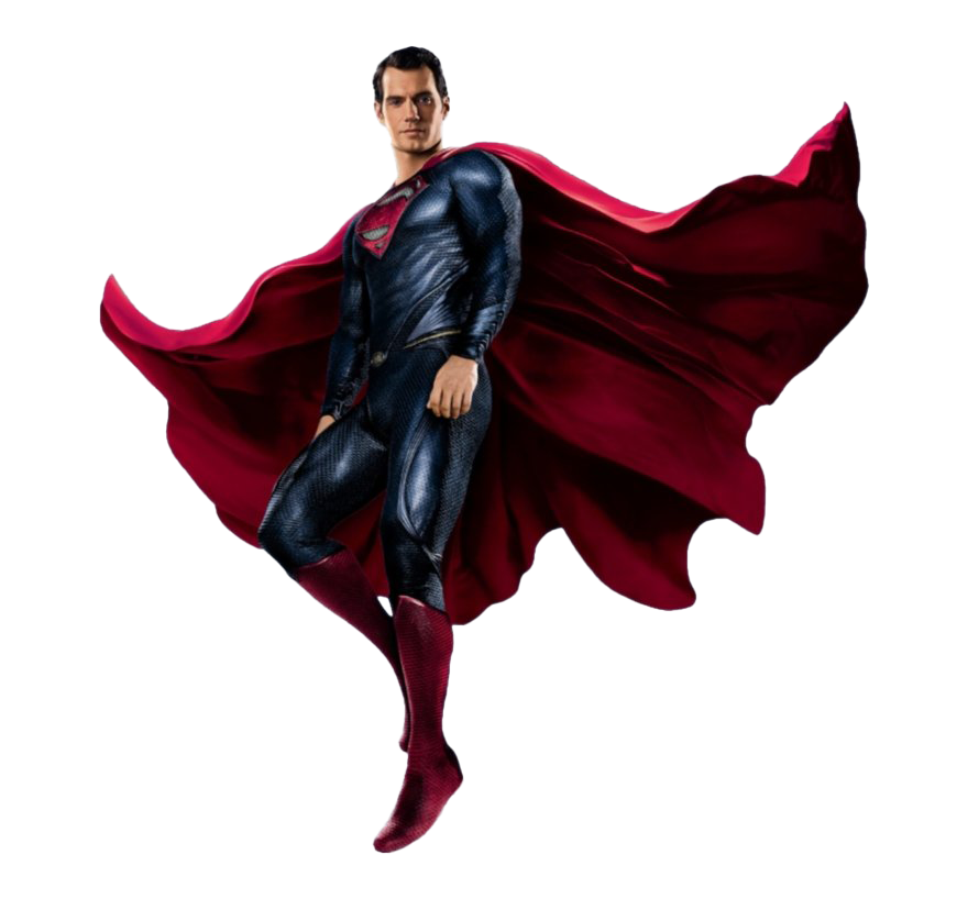 Justice League Superman Png (black, white)