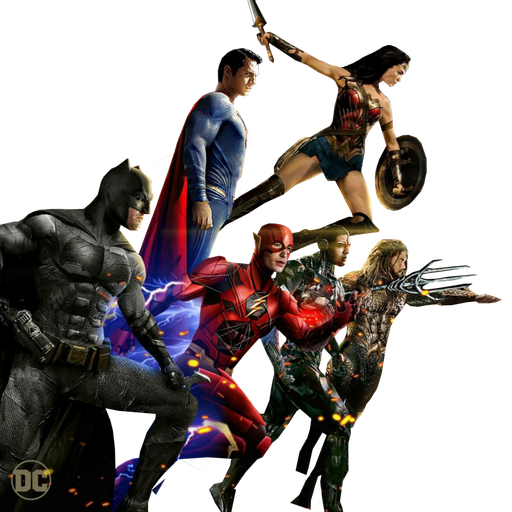 Justice League Transparent Png 1 (black)