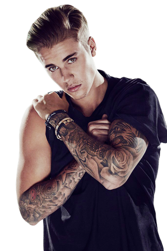 Justin Bieber Png Pic (black)