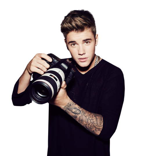 Justin Bieber Png Transparent (black)