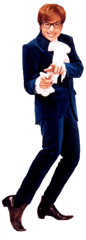 Austin Powers Png Image (white, black)