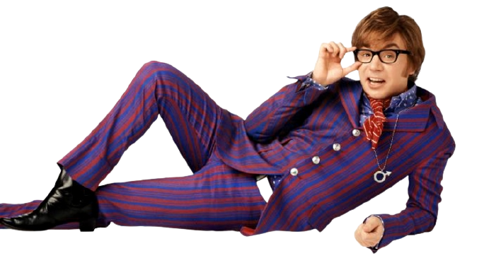 Austin Powers Png Transparent (black)