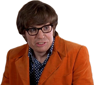 Austin Powers Png (maroon, black, chocolate)