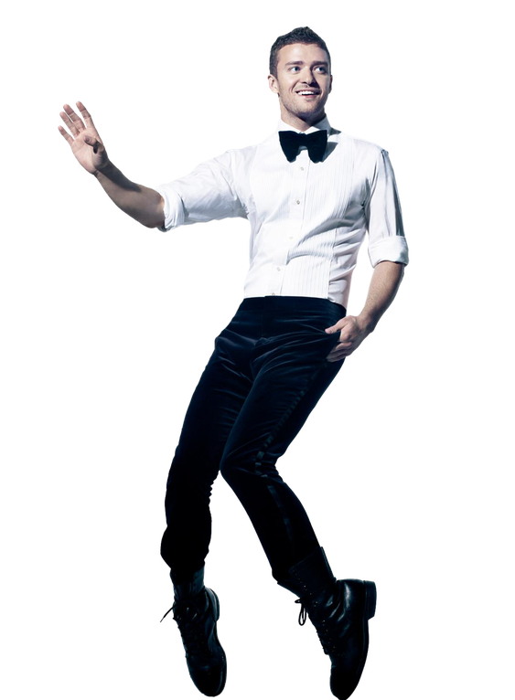 Justin Timberlake Png File (white, black)