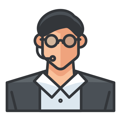 Customer Service Agent Free Png Icon Download (salmon, indigo, black, gray, lavender)