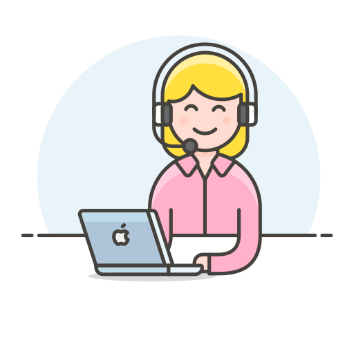 Customerservicewoman Free Transparent Png Icon Download Path (silver, white, black, lavender, pink)