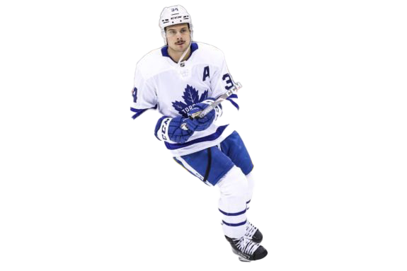 Auston Matthews Png (white, lavender)