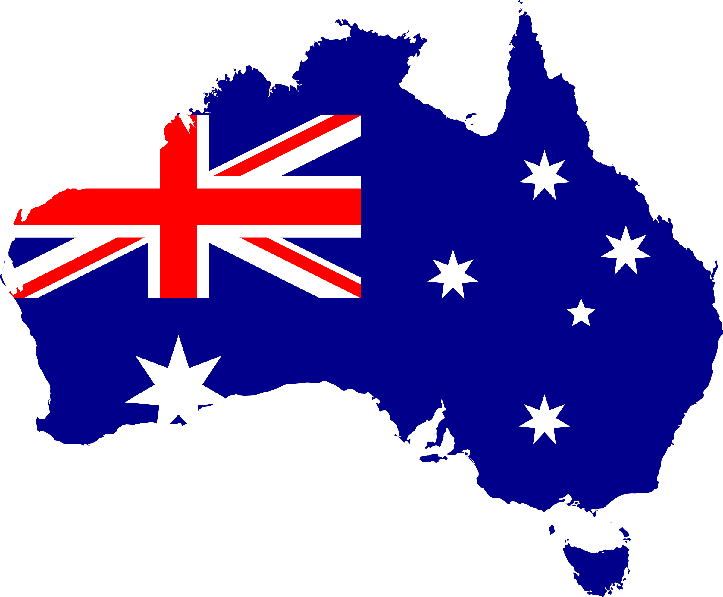 Australia Transparent Png (white, black, red, navy)