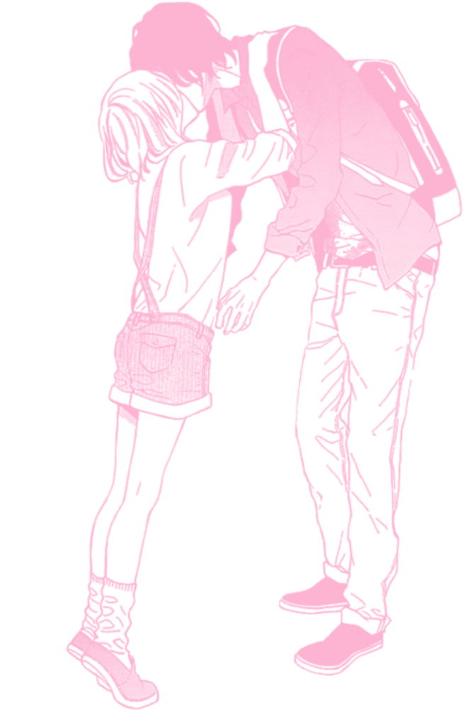 Cute Anime Couple Png Photos (black, pink, white)