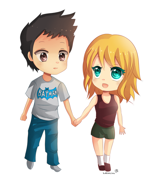 Cute Anime Couple Png Transparent Hd Photo (indigo, lavender, black, white, maroon)