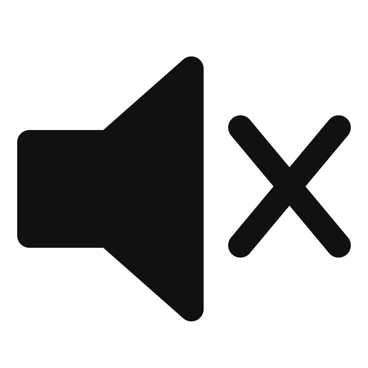 Mute Audio Png Free Download (black)