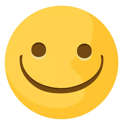 Cute Classic Emoji Png Image (black, white, gold)