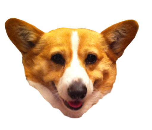 Cute Corgi Dog Png Free Download (black, white)