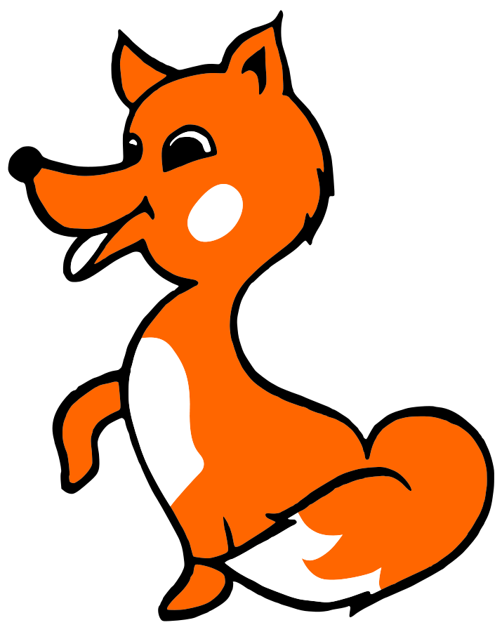 Cute Fox Vector Png Photos (black, chocolate, white)