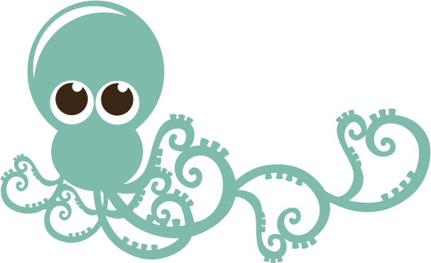 Cute Octopus Png Hd (gray, white, silver)