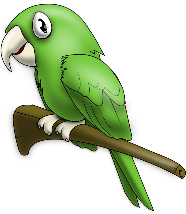 Cute Parrot Png Pic (maroon, beige, black, white, green)