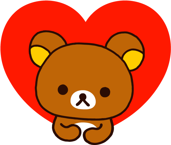 Cute Rilakkuma Png Transparent Image (red, chocolate, gold, black, white)