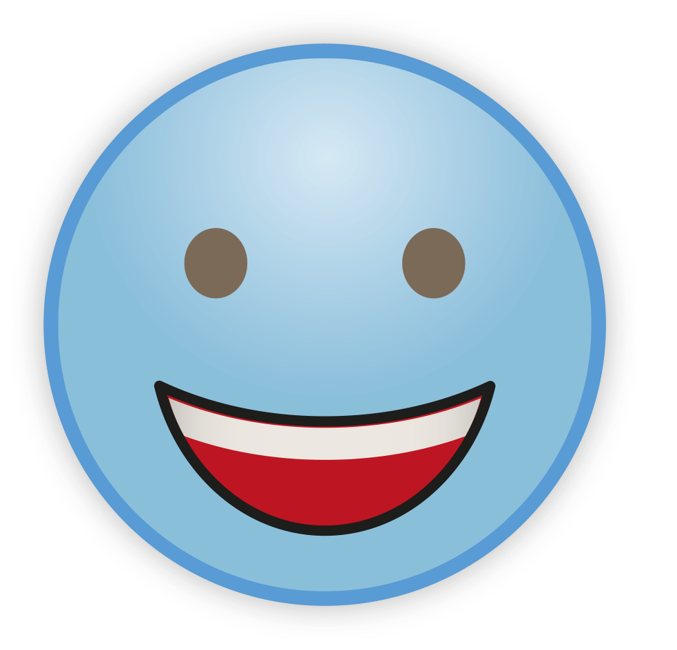 Cute Sky Blue Emoji Png Clipart (gray, black, silver, maroon)