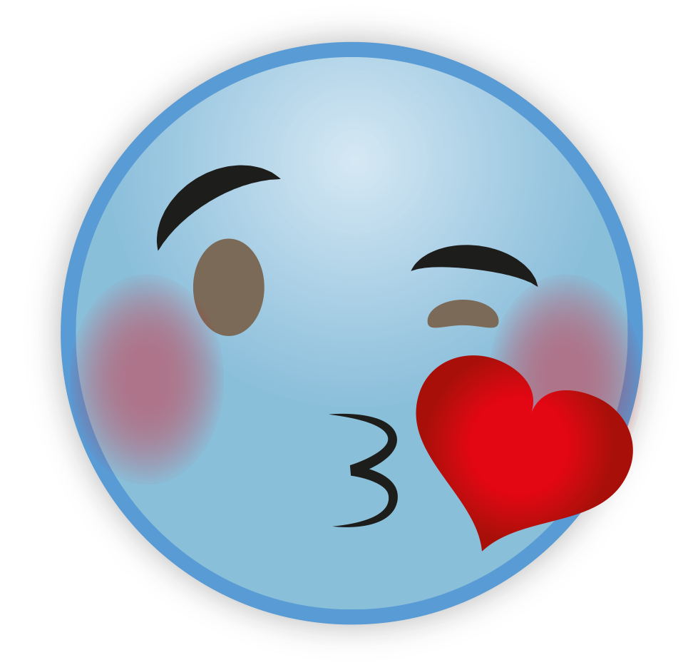 Cute Sky Blue Emoji Png Hd (gray, lavender, black, silver, red)