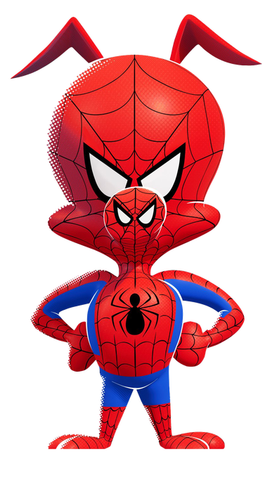 Cute Spider Man Into The Spider Verse Png Photos (black, maroon)