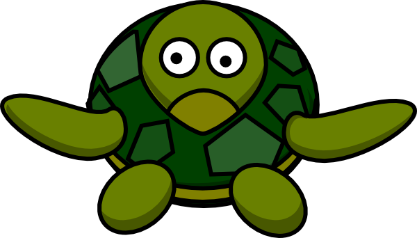 Cute Turtle Png File (olive, white, green, black)