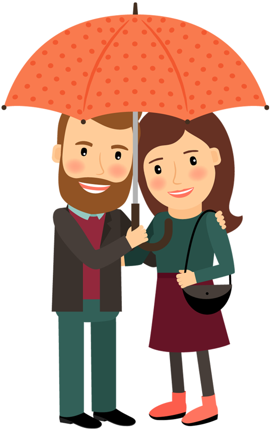 Cute Wedding Couple Cartoon Png Isolated Image (teal, black, white, maroon, salmon)