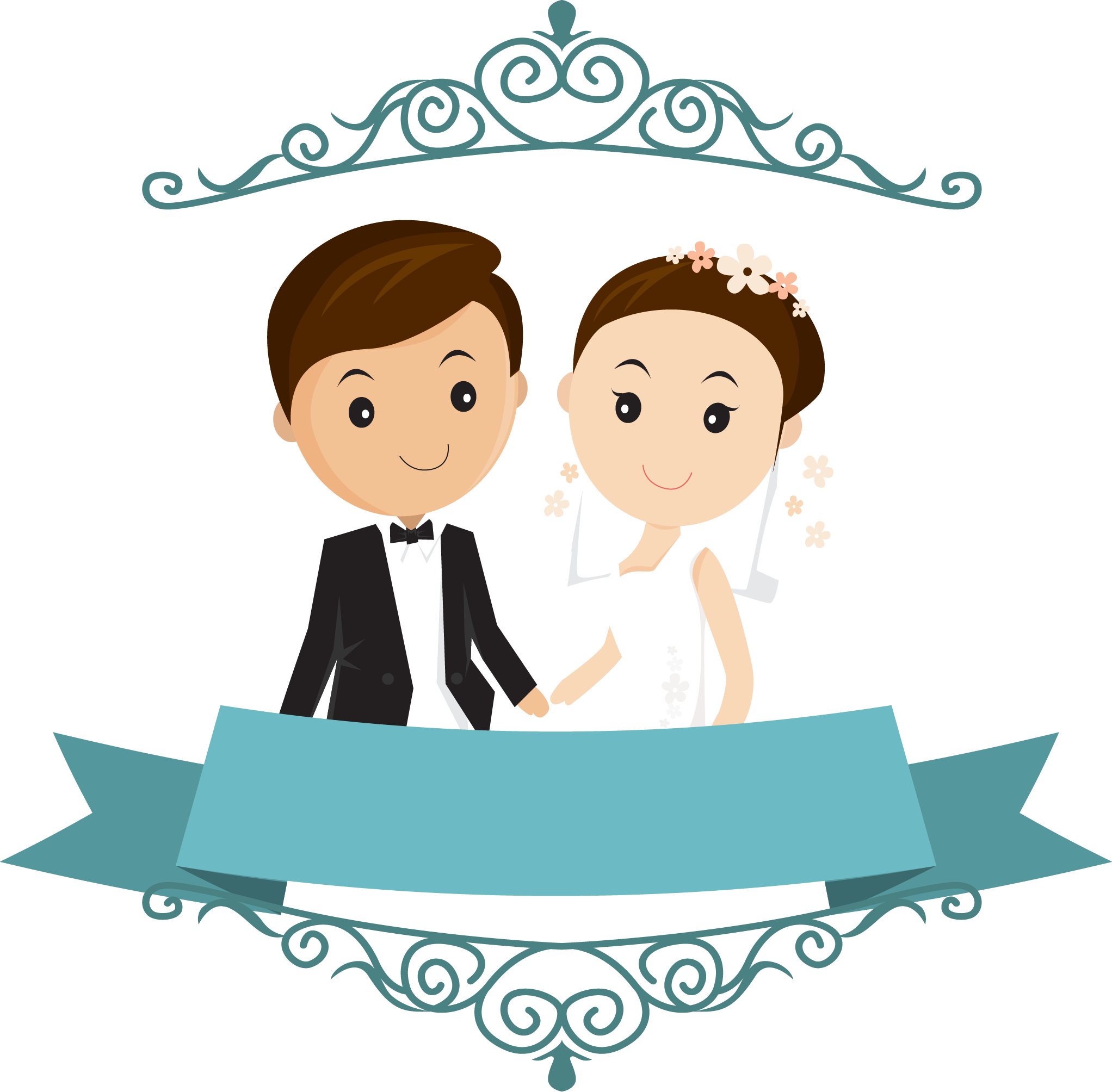 Cute Wedding Couple Cartoon Png Transparent (pink, gray, white, maroon, silver)