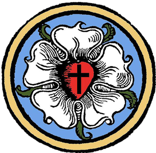 Luther Rose Png Transparent Image (white, silver, black)