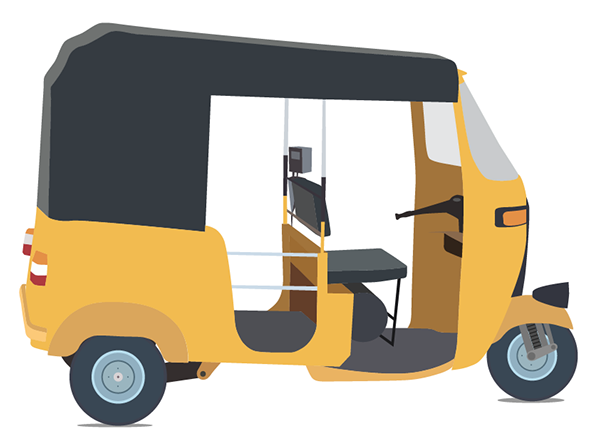 Auto Rickshaw Png Clipart (indigo, black, salmon, gray, chocolate)